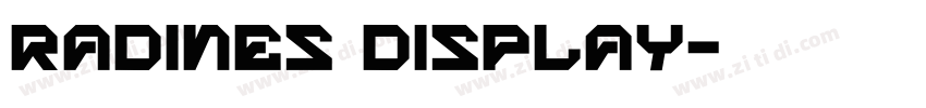 Radines Display字体转换